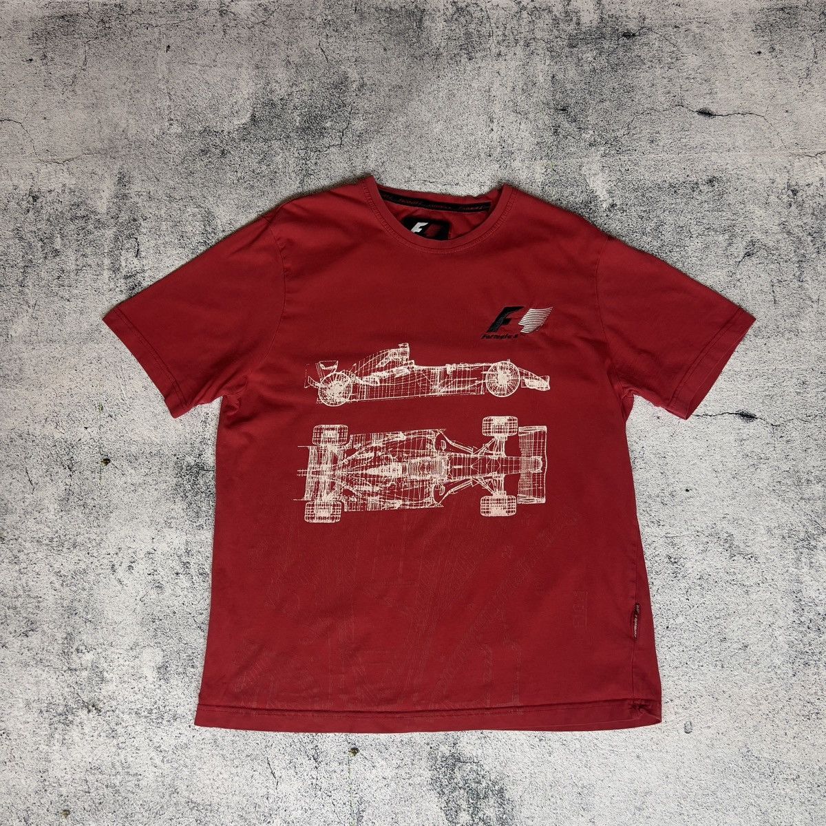 1 Formula 1 F1 Tee Men S Size M Cotton Red Short Sleeve Racing