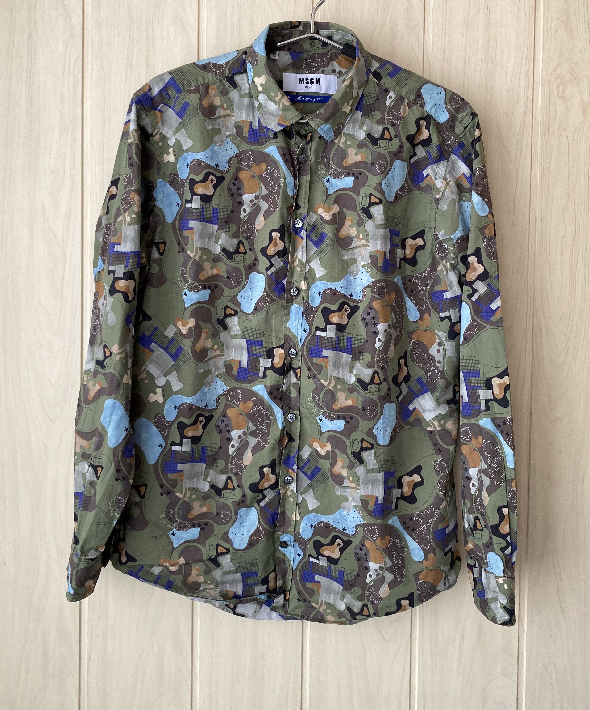 Msgm Spring 2016 Abstraction Shirt