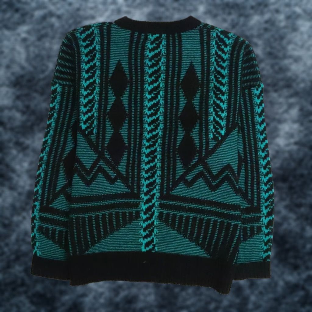 Vintage Urban Works Sweater Crewneck Shirt Mens Large Teal Size Large Pullover All Seasons F