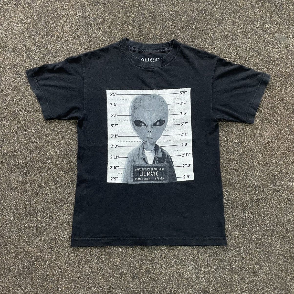 Other Vintage Y2k Adult Lil Mayo Alien Slogan Abstract 90s