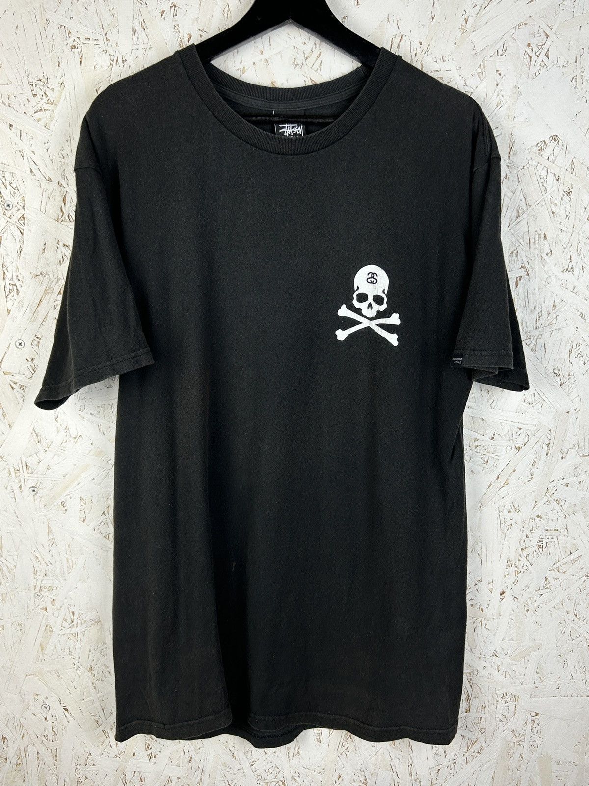 00s Vintage Stussy X Mastermind Japan Mmj Skull T Shirt L