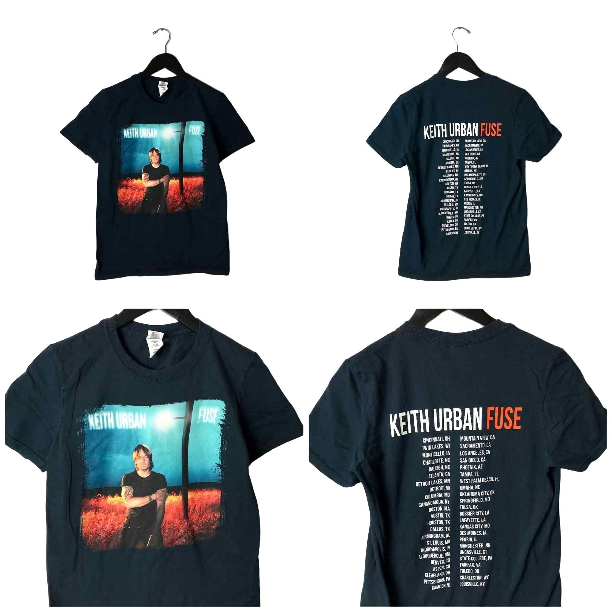 Vintage Keith Urban Fuse Tour T Shirt Concert Musician Artist Black