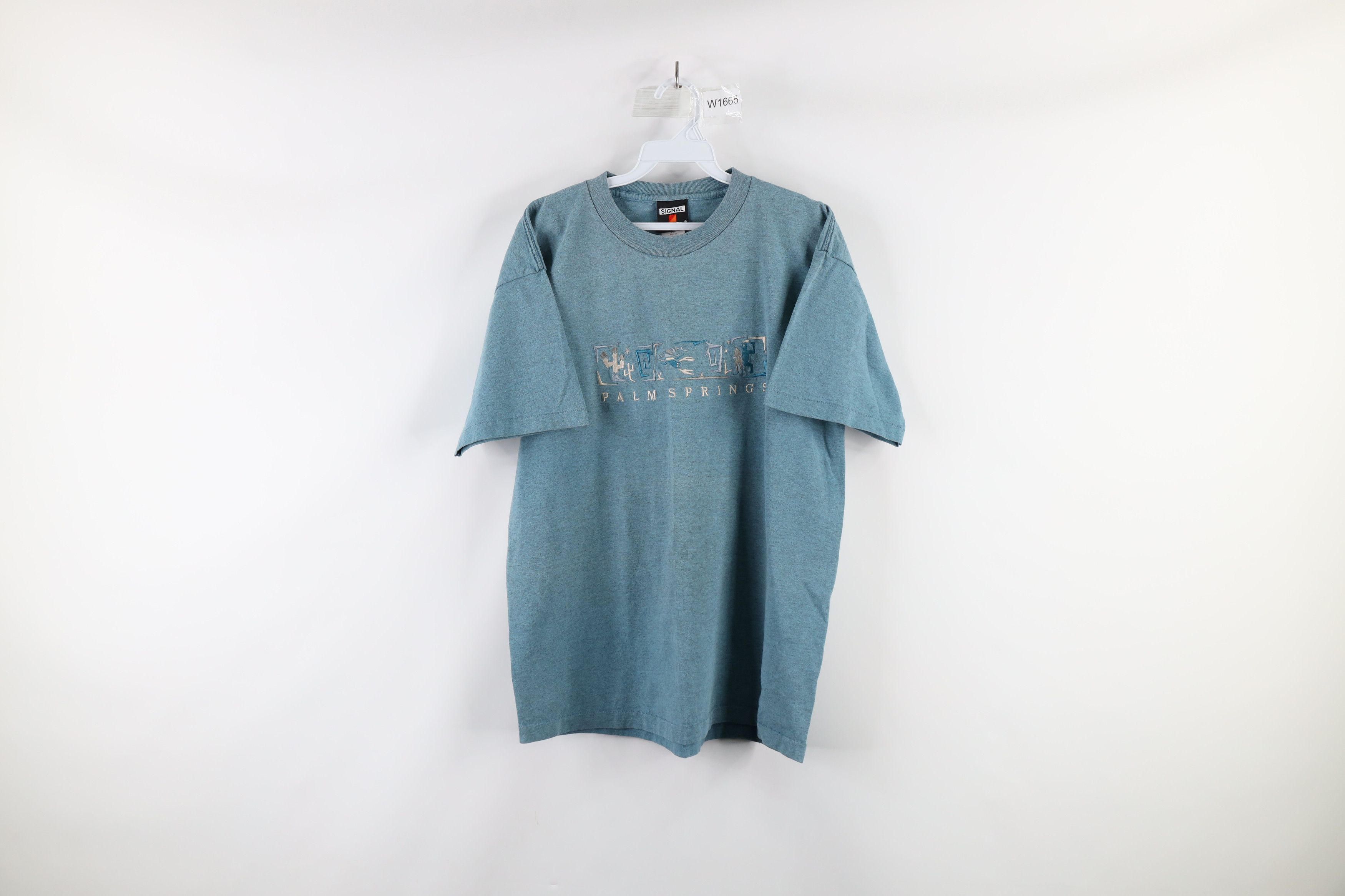 Vintage 90s Streetwear Abstract Palm Springs Out T Shirt Usa