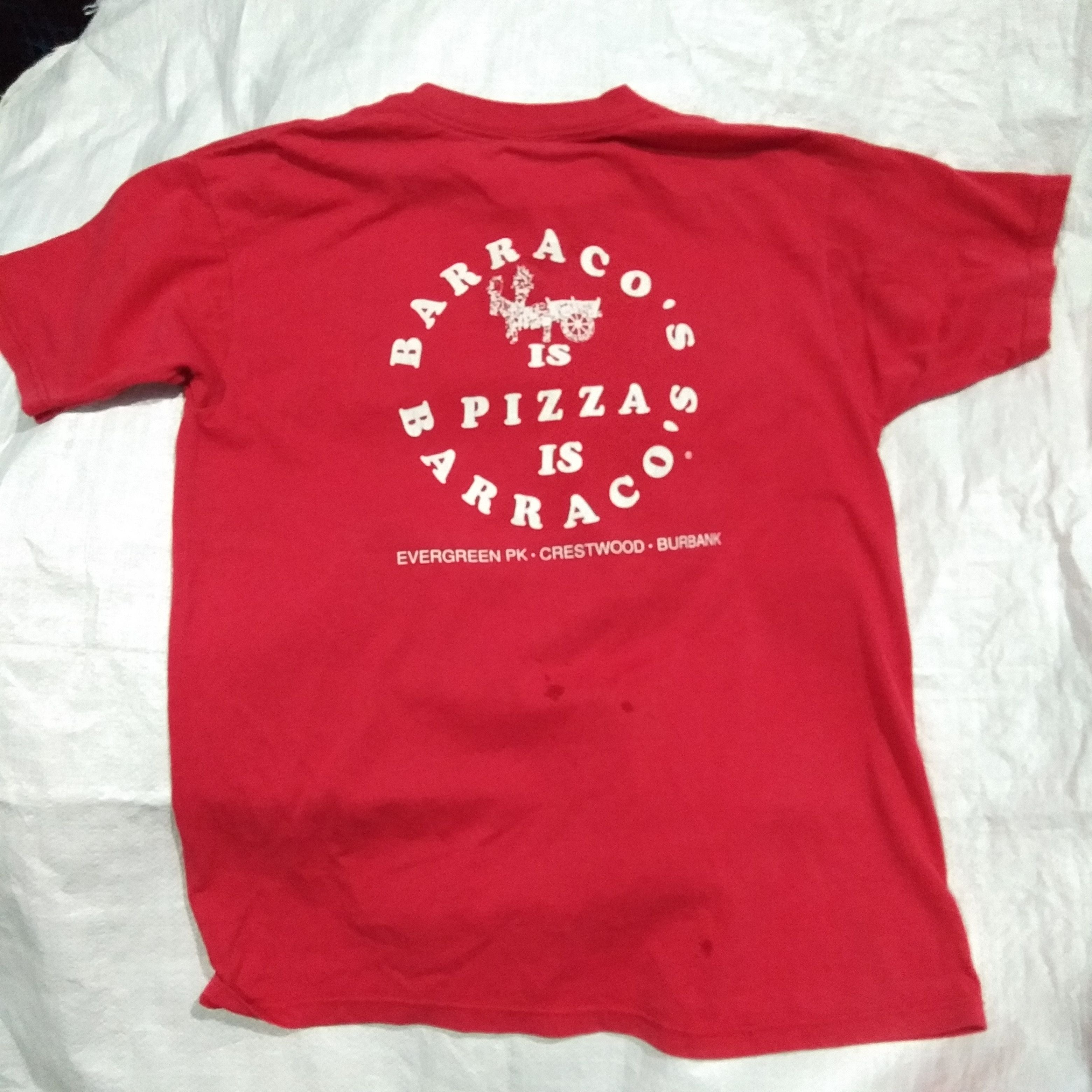 Band Tees 90s Barraco S Is Pizza Crestwood Burbank