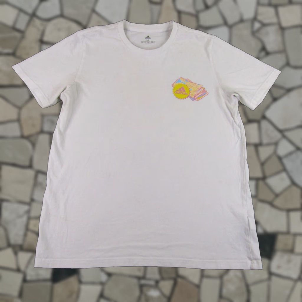 Vintage Adidas Shirt Mens Medium White Pack The Essentials Hiking Outdoor Athletic Tee