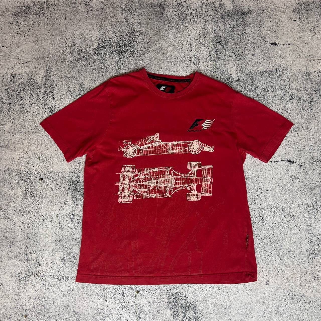1 Formula 1 F1 Tee Men S Size M Cotton Red Short Sleeve