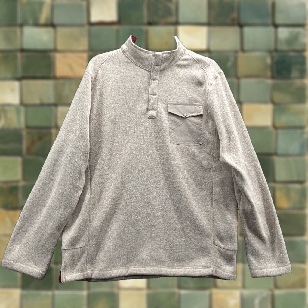 Vintage Woolrich Henley Sweater Mens Large Minimalist Outdoor Gorpcore Preppy Travel 90s Shirt Mens