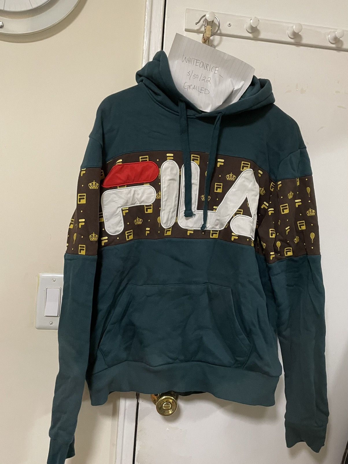 Urban Outfitters Fila X Urban Outfitters Printed Hoodie Men S S