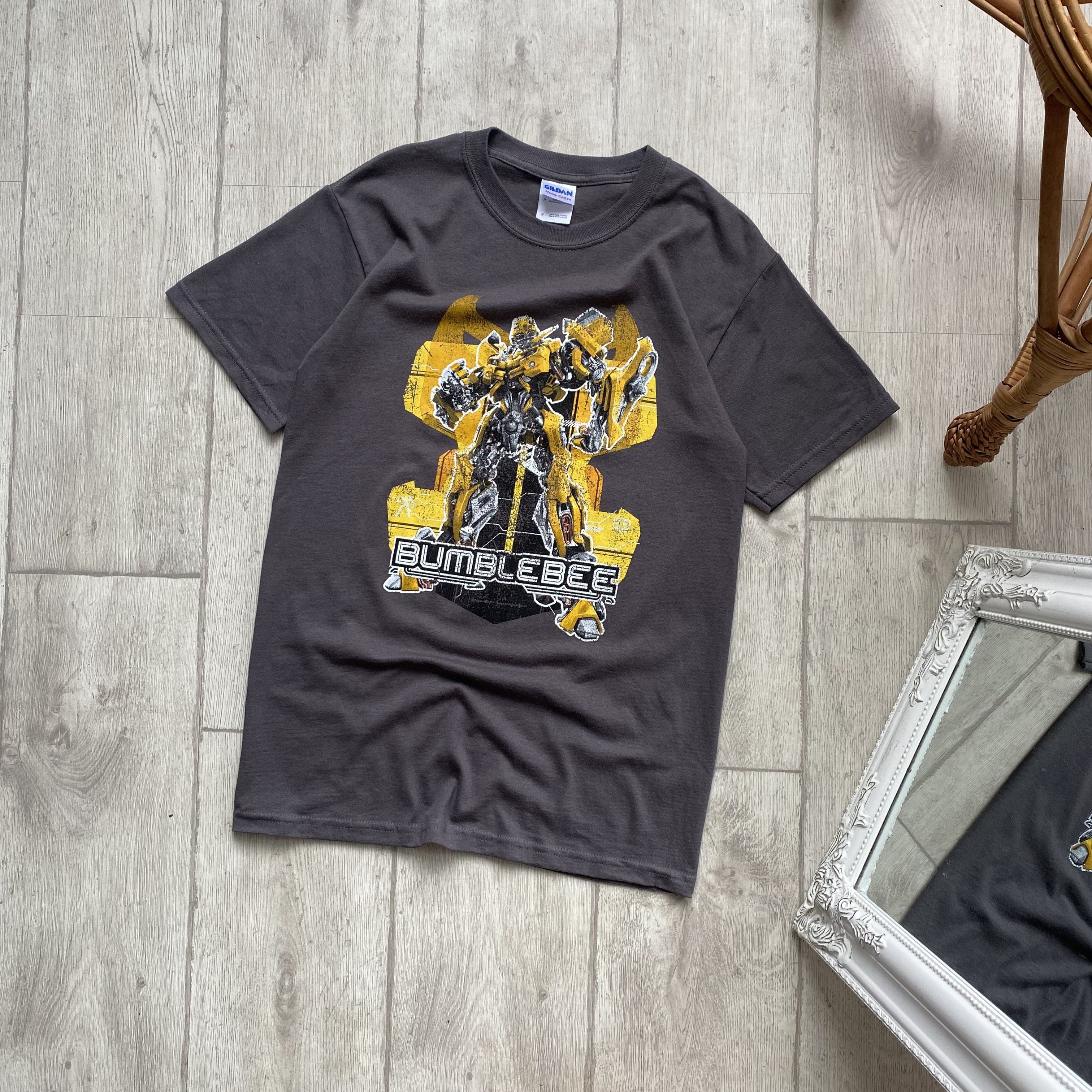 00s Rare Transformers Movie Bumble Bee Art Print Tee