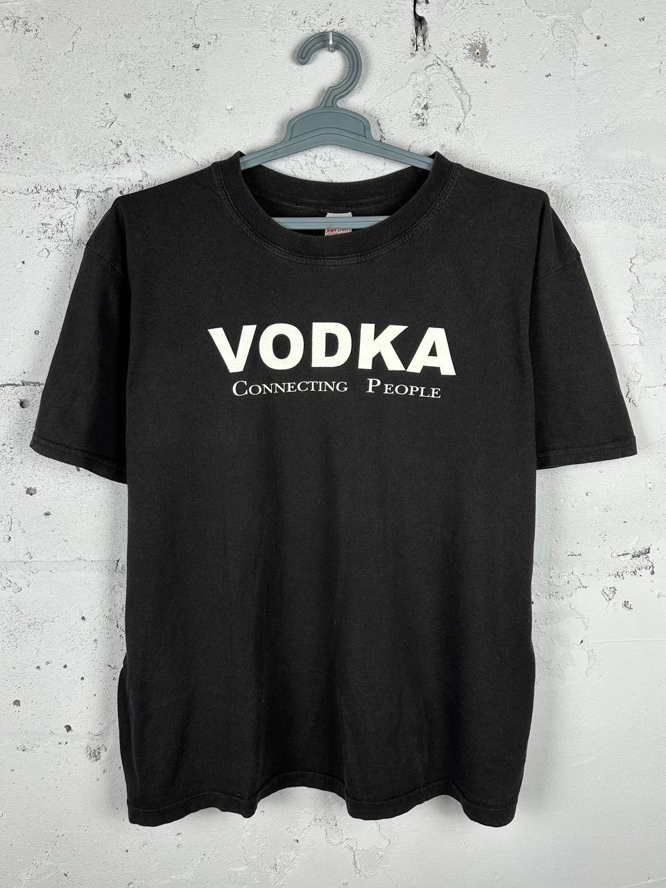 00s Vintage Vodka Connecting People Nokia Parody Humor Tee