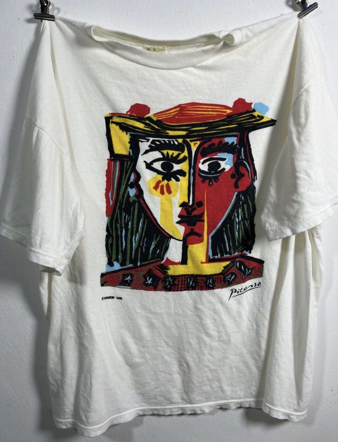 Vintage Pablo Picasso Art Tee Abstract Print Rare