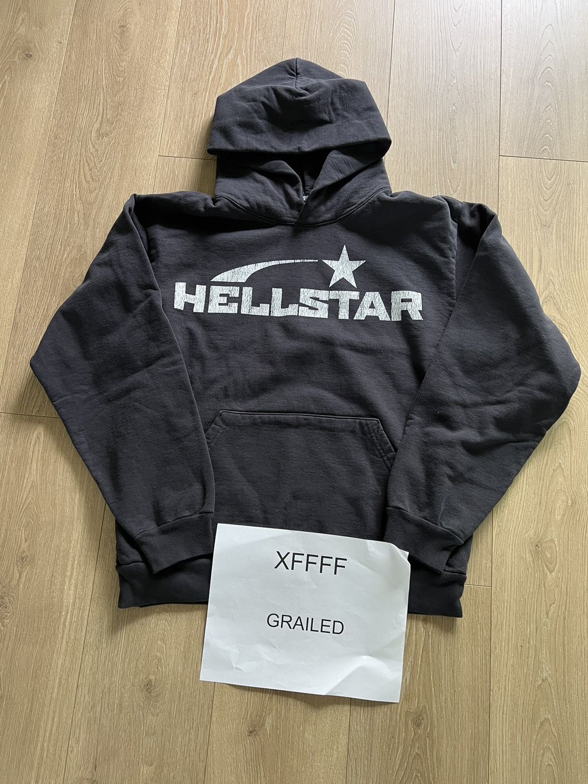 Vintage New Hellstar Basic Essentials Hoodie Black Medium